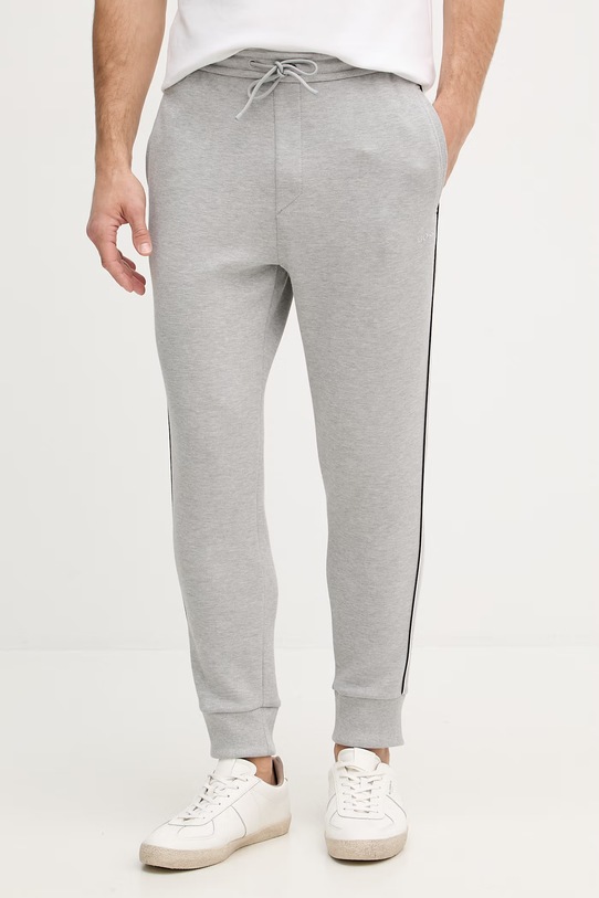 Oblačila BOSS Green trenirka moška z bombažem SW_Tracksuit Set 50555906 siva