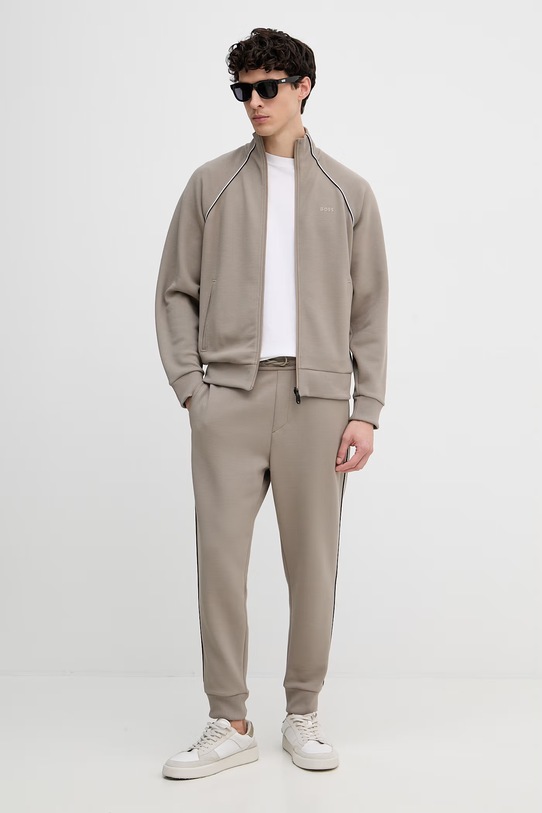 BOSS Green dres męski z bawełną SW_Tracksuit Set 50555906 brązowy