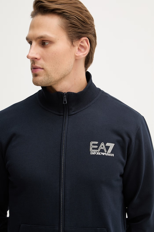 Oblačila Bombažna trenirka EA7 Emporio Armani AF13512.7M001318 mornarsko modra