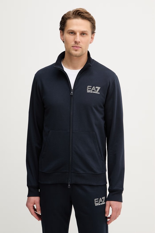 EA7 Emporio Armani dres bawełniany granatowy AF13512.7M001318