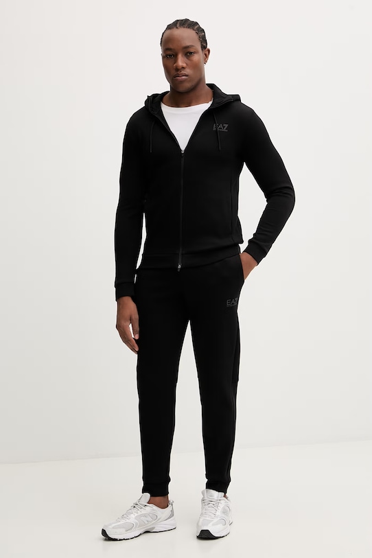 Tepláková súprava EA7 Emporio Armani potlač čierna AF20845.7M001602