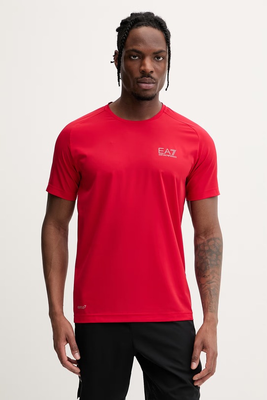 EA7 Emporio Armani komplet treningowy męski PNDDZ.8NPV03 czerwony SS26