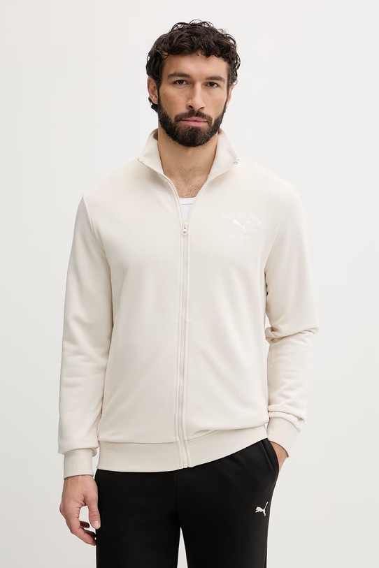 Puma komplet dresowy męski z bawełną Mainline suit 691770 beżowy SS26