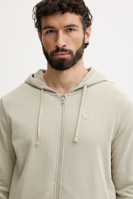 Puma komplet dresowy męski bawełniany Essential elevated 691771 zielony