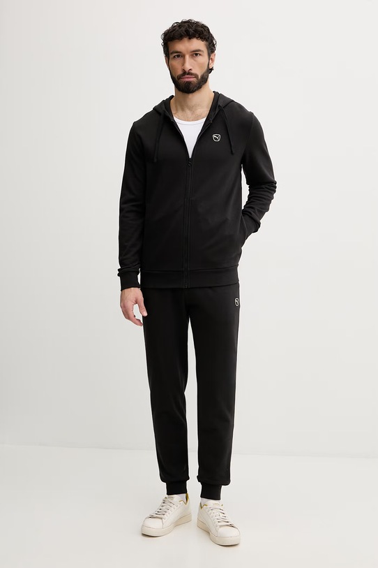 Puma komplet dresowy męski bawełniany Essential elevated czarny 691771