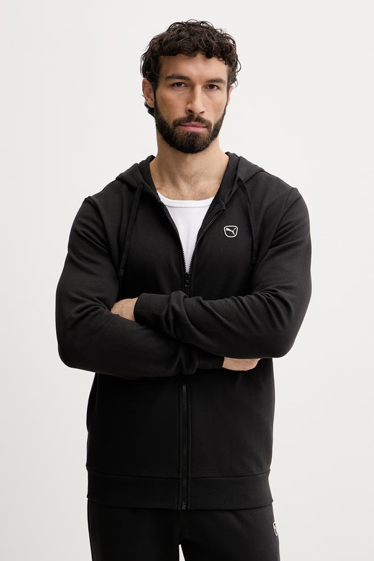 Puma komplet dresowy męski bawełniany Essential elevated 691771 czarny SS26