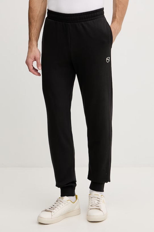 Odzież Puma komplet dresowy męski bawełniany Essential elevated 691771 czarny