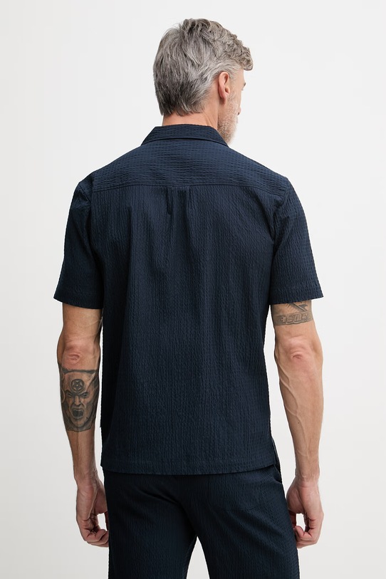 Lindbergh komplet męski bawełniany z elastanem 30.203575SET granatowy