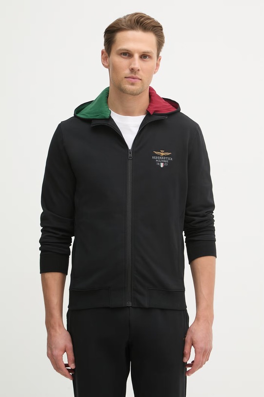 Odzież Aeronautica Militare dres TF0108UF00674 czarny