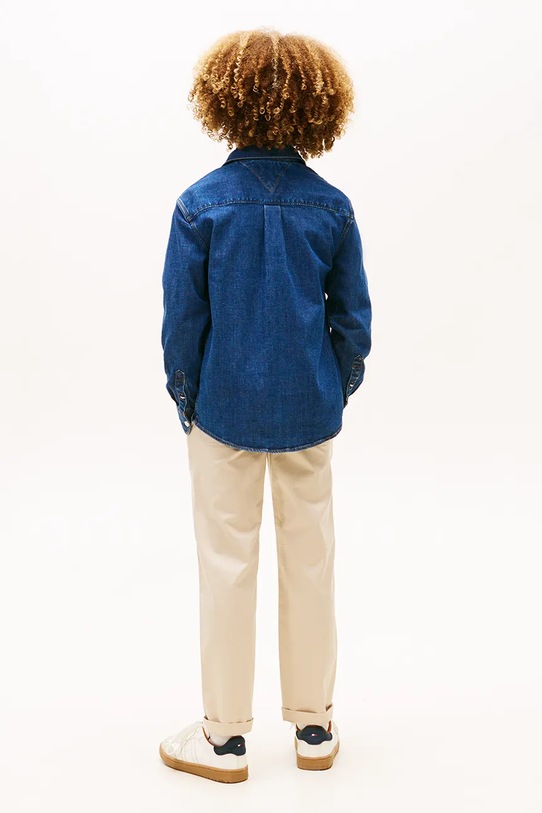 Tommy Hilfiger koszula dziecięca KB0KB10069.128.176.PPY2 granatowy