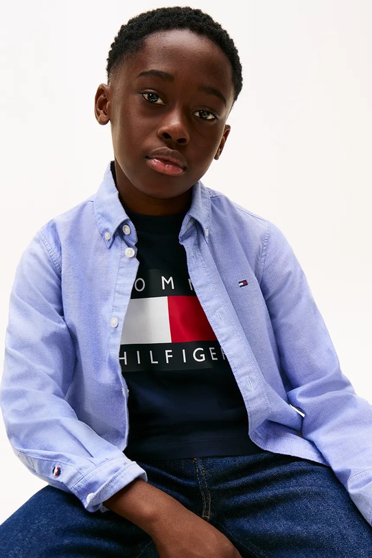 Tommy Hilfiger koszula dziecięca KB0KB10192.104.122.PPY2 niebieski
