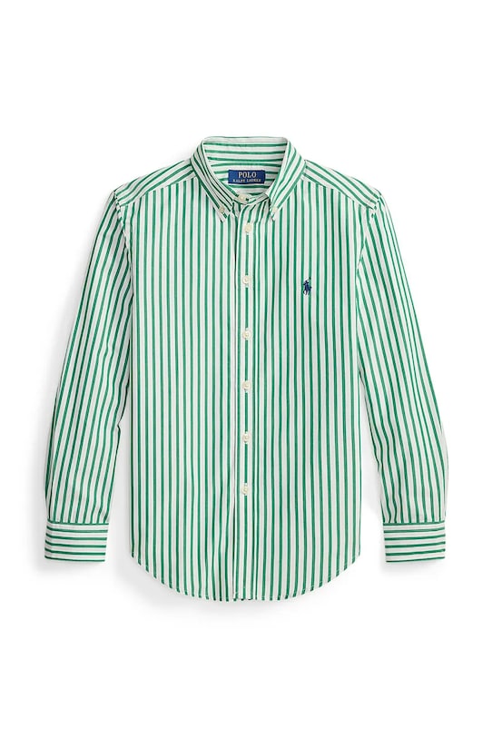 Παιδικό βαμβακερό πουκάμισο Polo Ralph Lauren casual πράσινο 323979319501