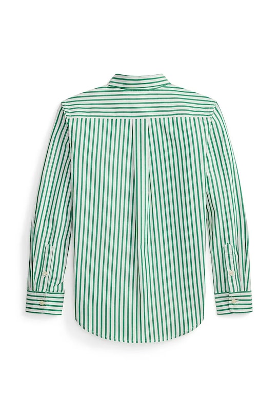 Παιδικό βαμβακερό πουκάμισο Polo Ralph Lauren 323979319501 πράσινο SS26