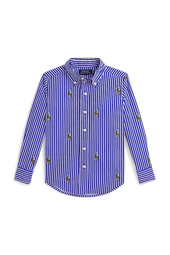 Polo Ralph Lauren koszula bawełniana dziecięca wzorzyste niebieski 322A96287001