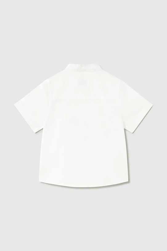 Mayoral koszula z domieszką lnu dziecięca 1111.3A.Baby.PPY2 biały SS26