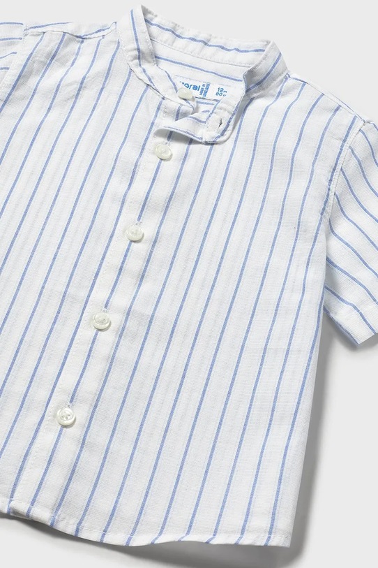 Chlapec Detská košeľa s prímesou ľanu Mayoral 1111.3A.Baby.PPY2 biela