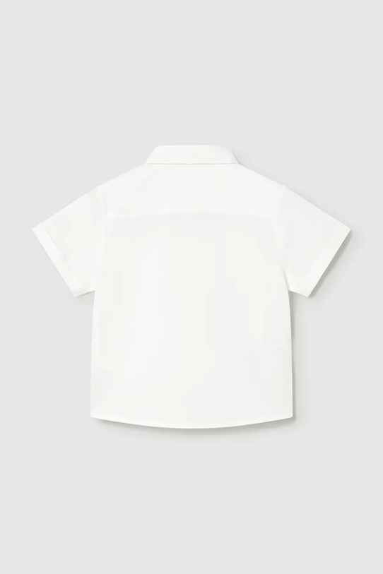 Mayoral koszula z dodatkiem lnu dziecięca 1112.3B.Baby.PPY2 biały SS26