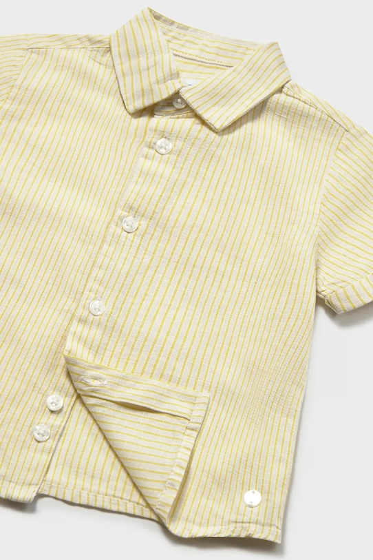 Chłopiec Mayoral koszula z dodatkiem lnu dziecięca 1112.3B.Baby.PPY2 beżowy