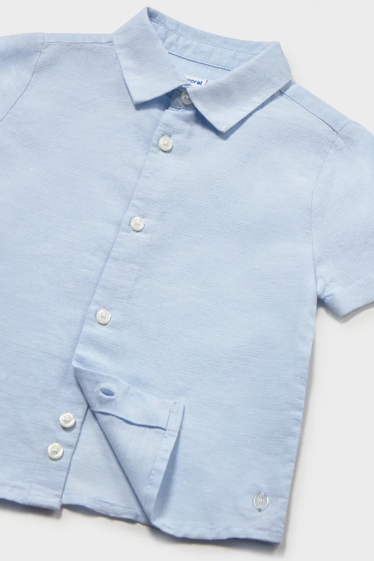 Αγορίστικα Παιδικό πουκάμισο με λινό Mayoral 1112.3B.Baby.PPY2 μπλε