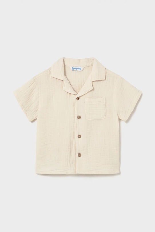 Παιδικό βαμβακερό πουκάμισο Mayoral εμπριμέ μπεζ 1113.3C.Baby.PPY2