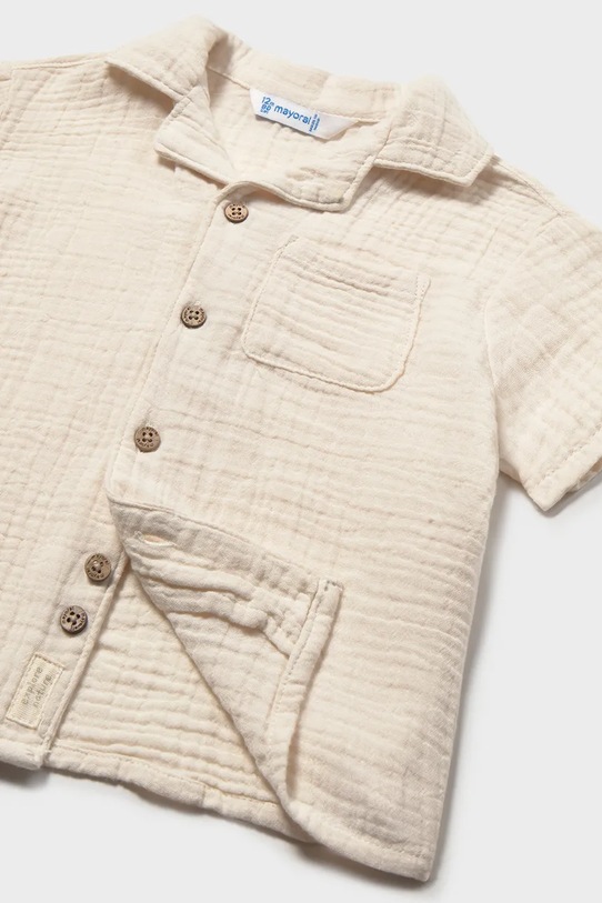 Αγορίστικα Παιδικό βαμβακερό πουκάμισο Mayoral 1113.3C.Baby.PPY2 μπεζ