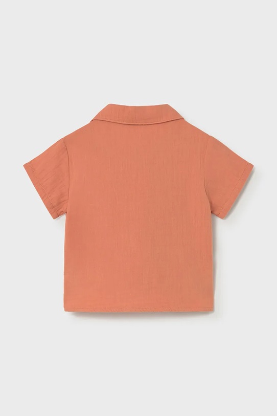 Mayoral koszula bawełniana dziecięca 1113.3C.Baby.PPY2 pomarańczowy SS26