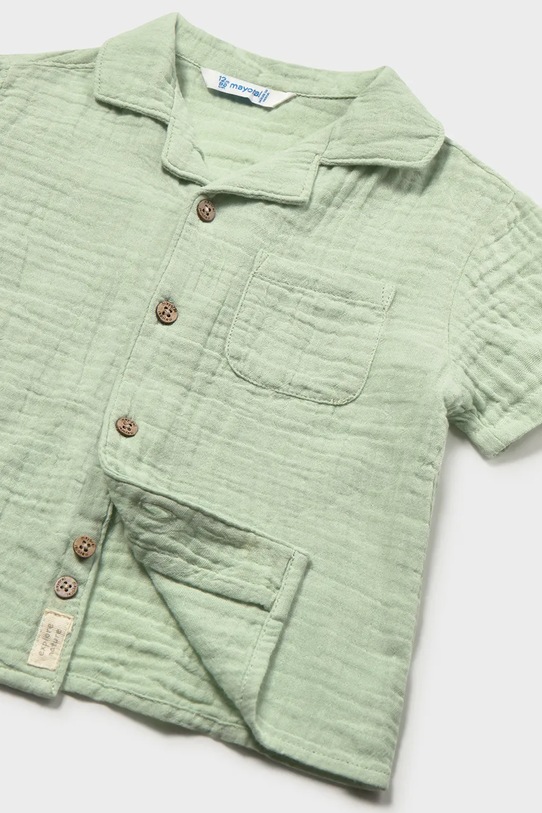 Dečki Otroška bombažna srajca Mayoral 1113.3C.Baby.PPY2 zelena