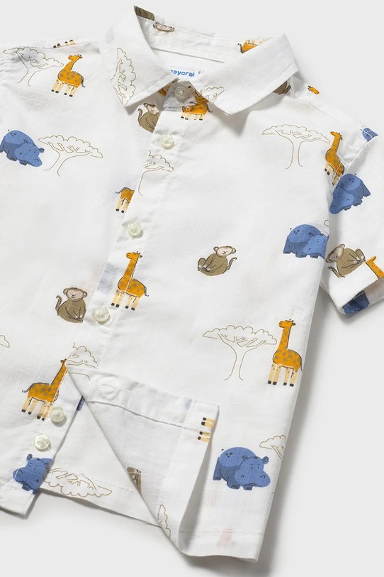 Chłopiec Mayoral koszula bawełniana dziecięca 1114.3F.Baby.PPY2 biały