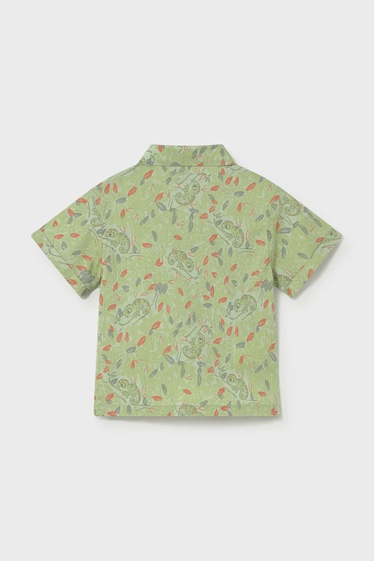 Παιδικό βαμβακερό πουκάμισο Mayoral 1114.3F.Baby.PPY2 πράσινο SS26