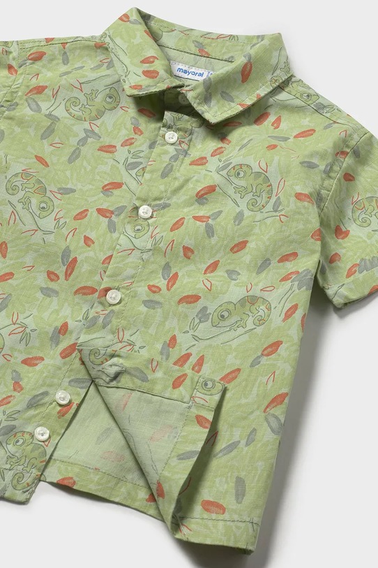 Αγορίστικα Παιδικό βαμβακερό πουκάμισο Mayoral 1114.3F.Baby.PPY2 πράσινο