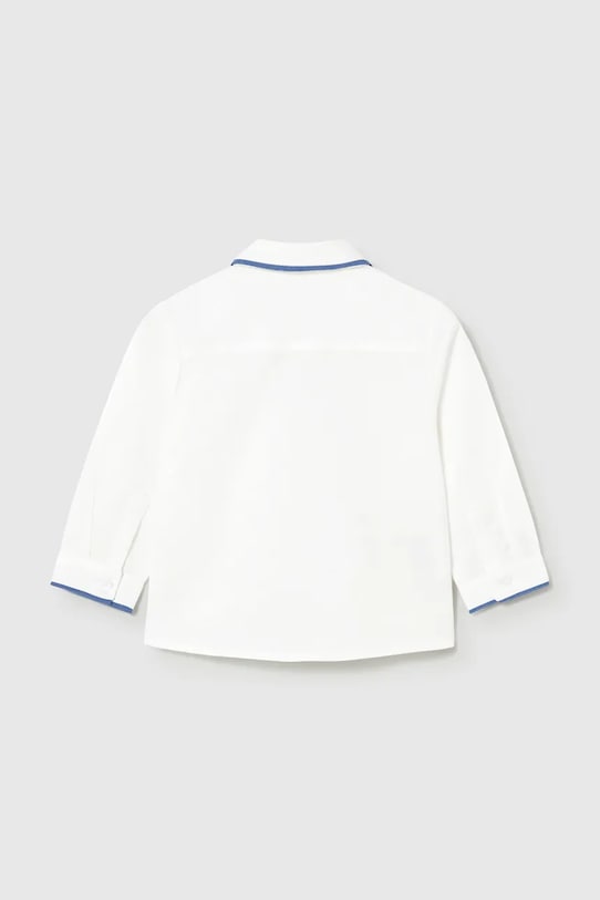 Παιδικό πουκάμισο με λινό Mayoral 1115.3A.Baby.PPY2 λευκό SS26