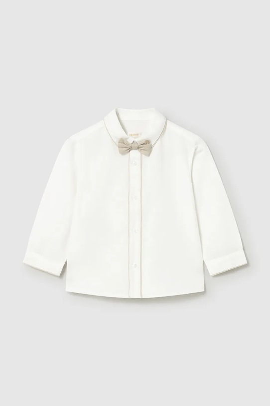 Mayoral koszula z dodatkiem lnu dziecięca casual biały 1115.3A.Baby.PPY2