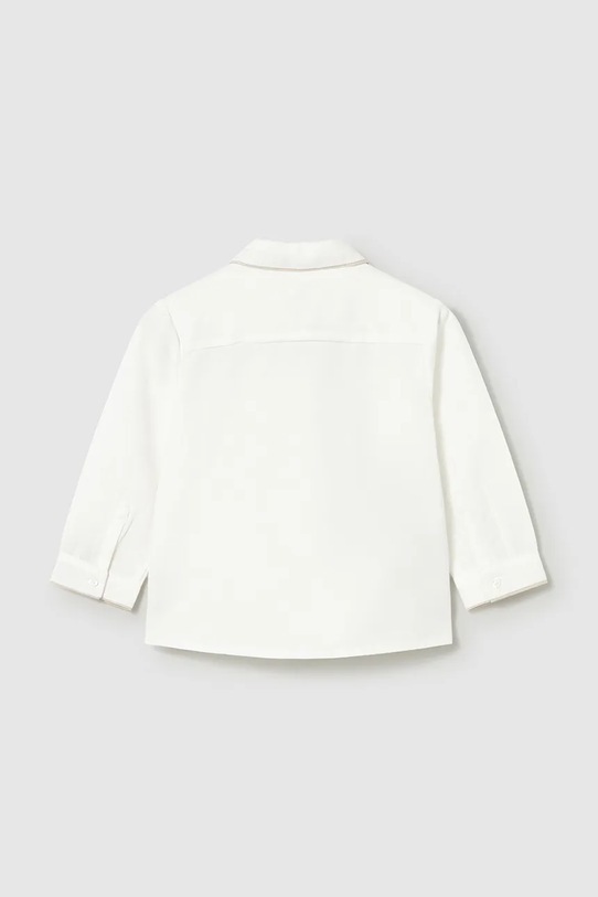 Mayoral koszula z dodatkiem lnu dziecięca 1115.3A.Baby.PPY2 biały SS26
