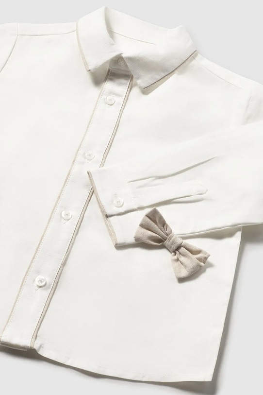 Chłopiec Mayoral koszula z dodatkiem lnu dziecięca 1115.3A.Baby.PPY2 biały