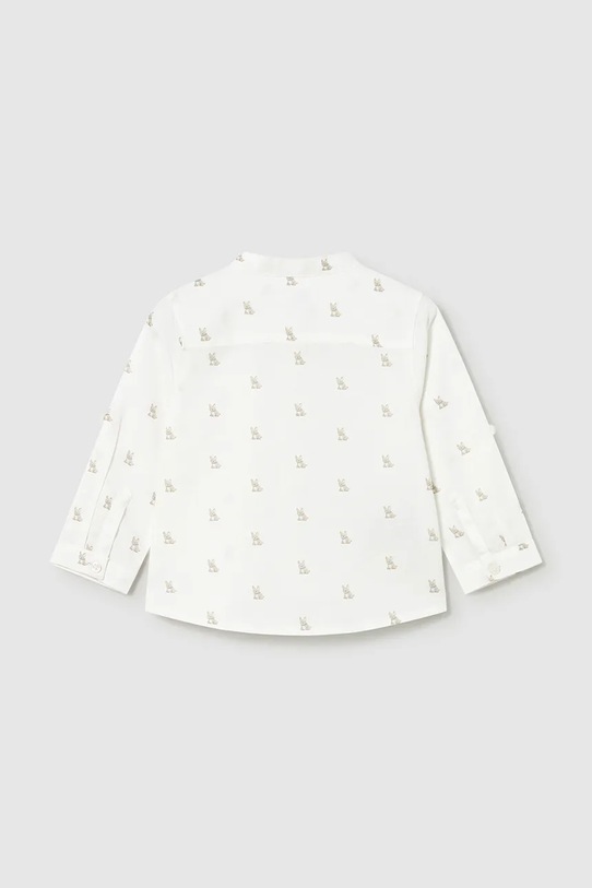 Chłopiec Mayoral koszula z dodatkiem lnu dziecięca 1116.3B.Baby.PPY2 biały