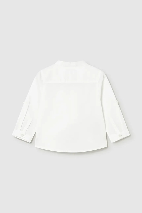 Mayoral koszula z dodatkiem lnu dziecięca 1116.3B.Baby.PPY2 biały SS26