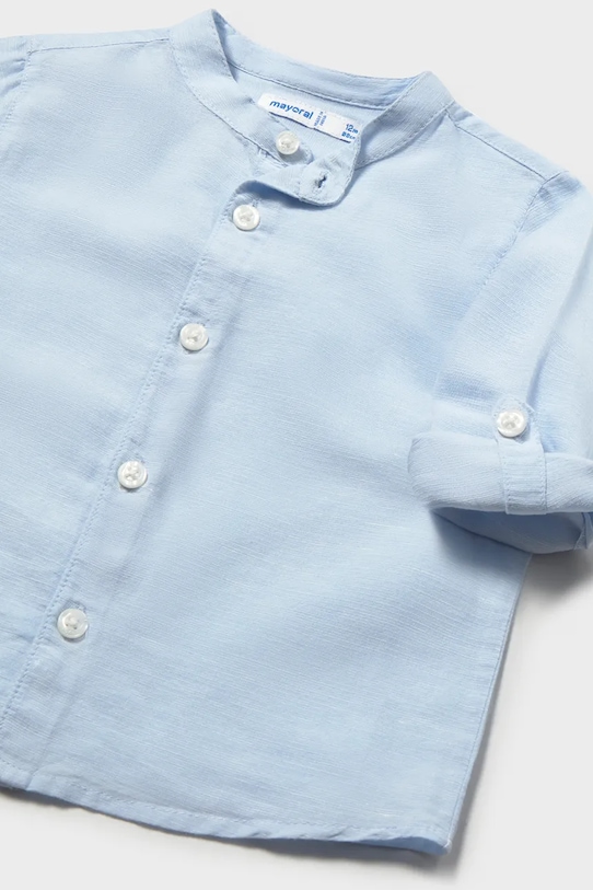 Αγορίστικα Παιδικό πουκάμισο με λινό Mayoral 1116.3B.Baby.PPY2 μπλε