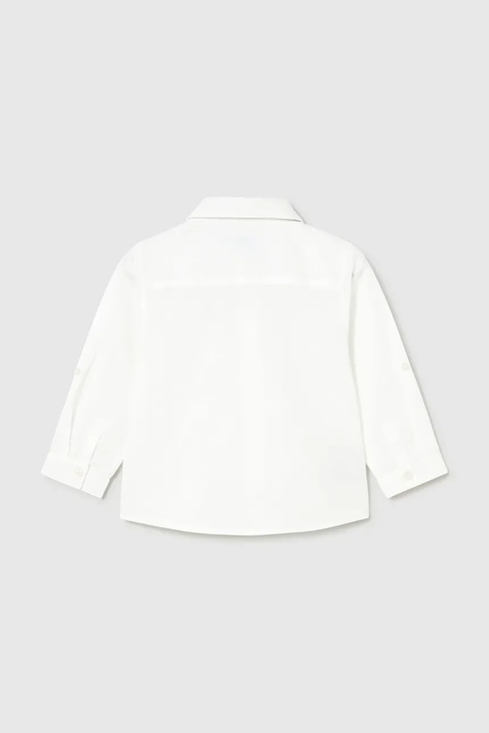 Mayoral koszula z dodatkiem lnu dziecięca 1118.3C.Baby.PPY2 biały SS26
