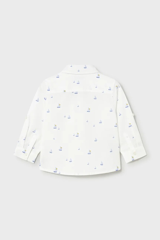 Chłopiec Mayoral koszula z dodatkiem lnu dziecięca 1118.3C.Baby.PPY2 biały