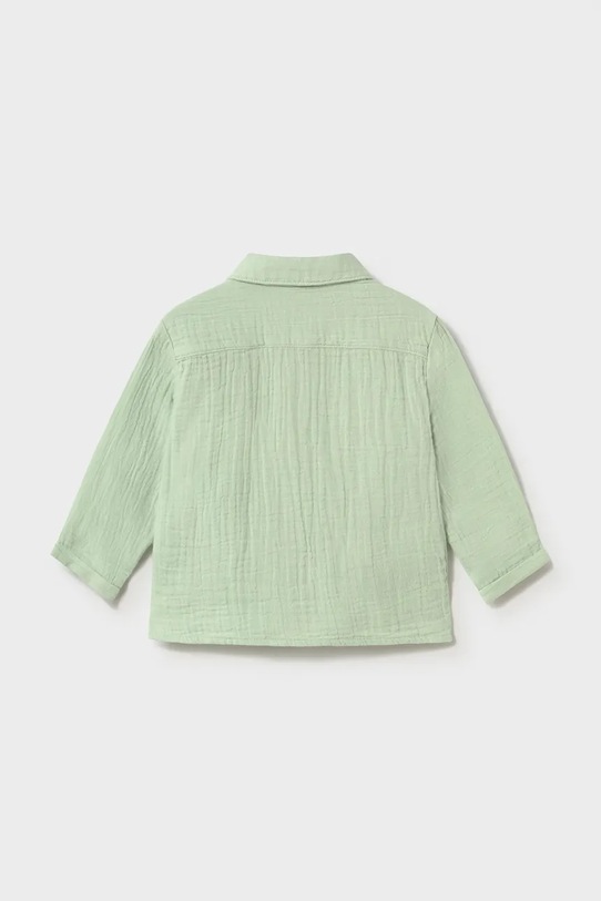 Mayoral koszula bawełniana dziecięca 1119.3C.Baby.PPY2 zielony SS26