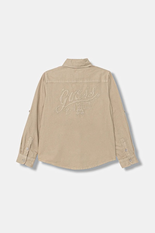 Guess koszula bawełniana dziecięca L6RH03.W9CL1.PPY2 beżowy SS26