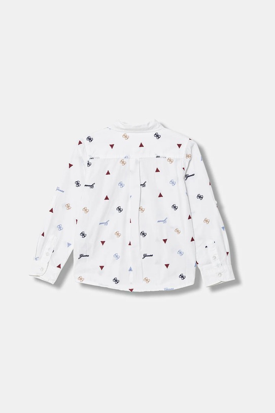 Guess koszula bawełniana dziecięca N6RH03.WBHQ1.PPY2 biały SS26