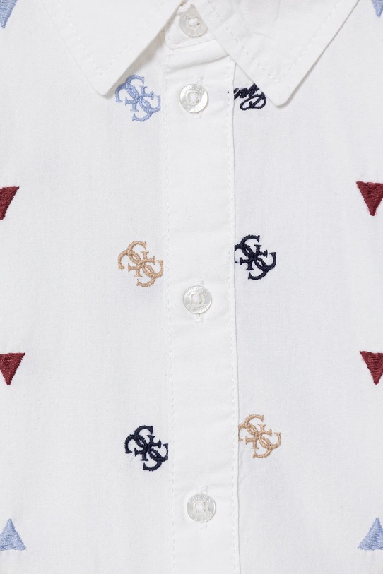 Chłopiec Guess koszula bawełniana dziecięca N6RH03.WBHQ1.PPY2 biały