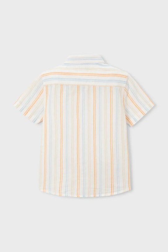 Chlapec Detská košeľa s prímesou ľanu Mayoral 3112.5A.Mini.PPY2 biela