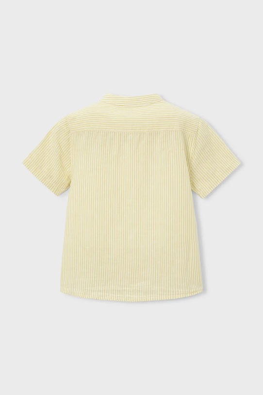 Chłopiec Mayoral koszula z dodatkiem lnu dziecięca 3113.5A.Mini.PPY2 żółty