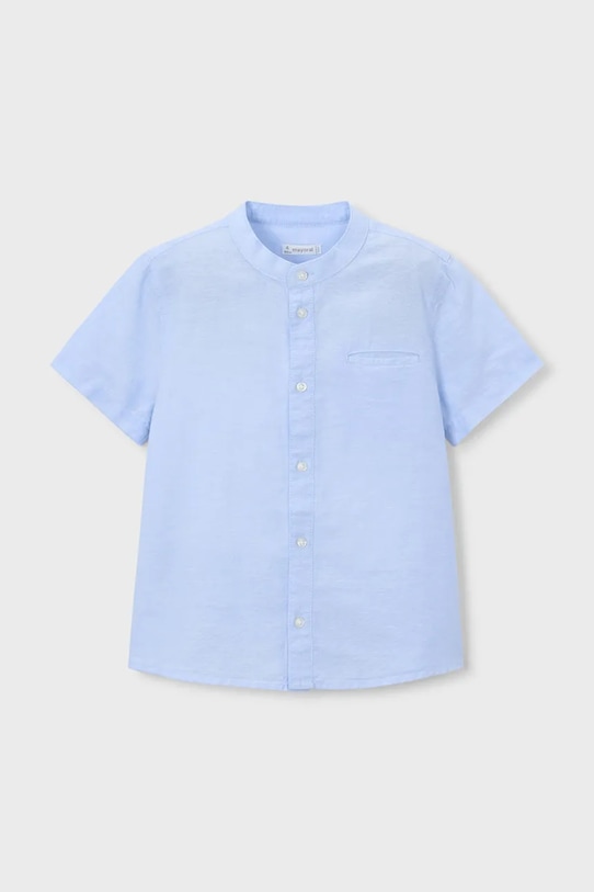 Παιδικό πουκάμισο με λινό Mayoral casual μπλε 3113.5A.Mini.PPY2