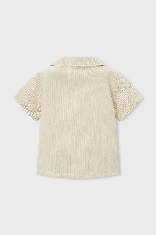 Băieți Mayoral cămașă de bumbac pentru copii 3114.5D.Mini.PPY2 bej