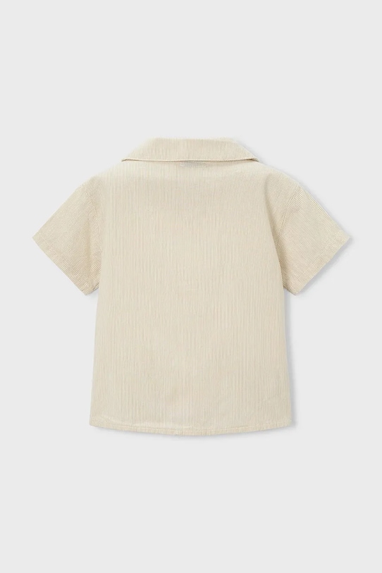 Băieți Mayoral cămașă de bumbac pentru copii 3114.5D.Mini.PPY2 bej