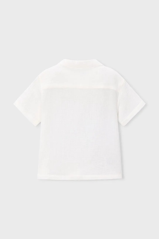 Mayoral koszula bawełniana dziecięca 3116.5H.Mini.PPY2 biały SS26