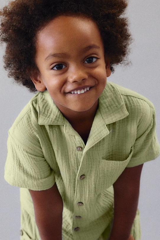 Mayoral koszula bawełniana dziecięca 3116.5H.Mini.PPY2 zielony